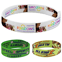 Stretchy Elastic Dye Sublimation Wristbands - PhotoImage ® Full Color Imprint